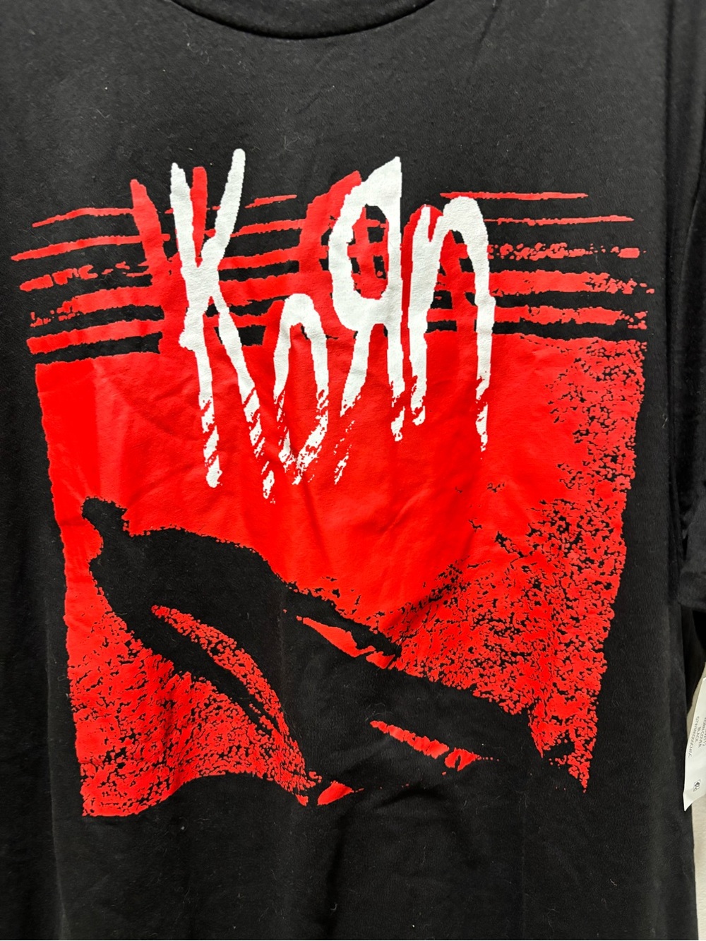 Hot Topic Korn Shadow Man T-Shirt Black Size 2XL Rock Punk Band Tee Y2K New Tags - Picture 3 of 6
